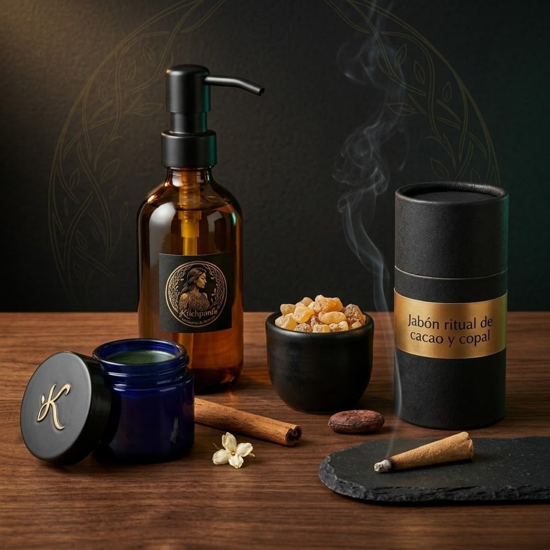 Aceites y copal envasado Ki'ichpanil